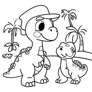 Cute Dino Ranch Characters Coloring Page 25644-20742