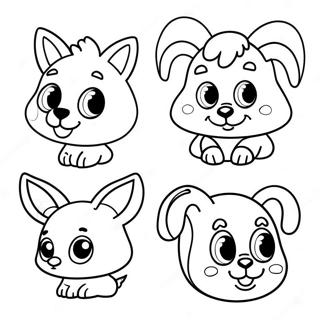 Ear Coloring Page With Cute Animals 25663-20750