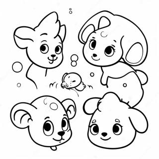 Ear Coloring Page With Cute Animals 25663-20751