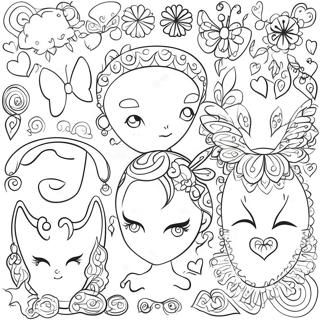 Whimsical Ear Designs Coloring Page 25664-20756