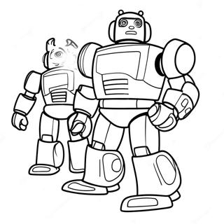 Tobot Action Figure Coloring Page 25674-20761