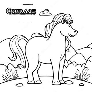 Courage Coloring Pages