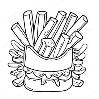 Fries Coloring Pages