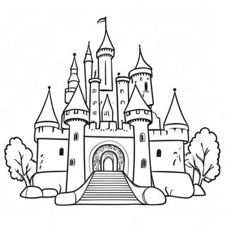 Majestic Castle Coloring Page 25714-20795