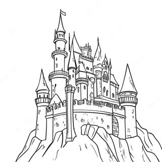 Majestic Castle Coloring Page 25714-20796