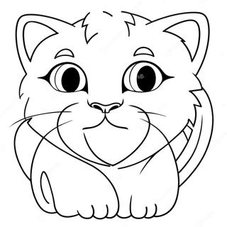 Meowscles Coloring Page 25723-20800