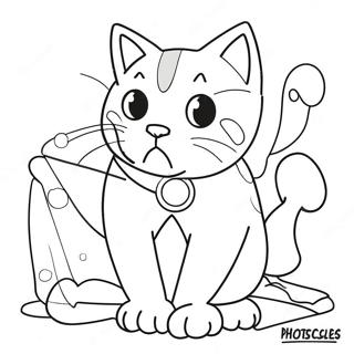 Meowscles In Action Coloring Page 25724-20805