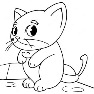 Meowscles In Action Coloring Page 25724-20808