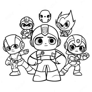 Miniforce Heroes In Action Coloring Page 25734-20811