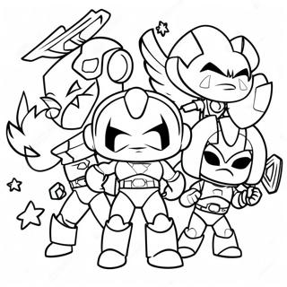 Miniforce Heroes In Action Coloring Page 25734-20812