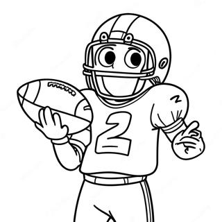 Ceedee Lamb Catching A Football Coloring Page 25744-20823