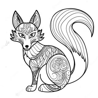 Kitsune Coloring Page 25753-20818