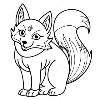 Kitsune Coloring Page 25753-20819