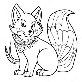 Kitsune Coloring Page 25753-20820