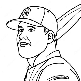 Mike Trout Coloring Pages