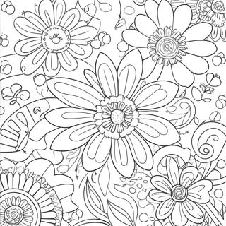 Flower Power Coloring Page 25793-20855