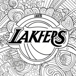 Lakers Logo Coloring Page 25803-20864