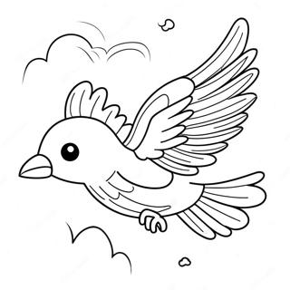 Flying Coloring Pages