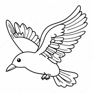 Flying Bird Coloring Page 25863-20911