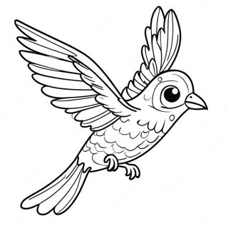 Flying Bird Coloring Page 25863-20912