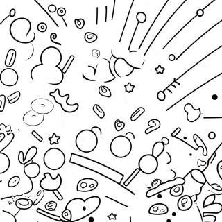 Colorful Rainbow Sprinkles Coloring Page 25874-20929