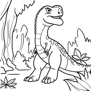 Indoraptor In A Jungle Coloring Page 25914-20957