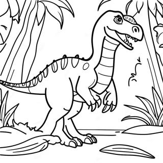 Indoraptor In A Jungle Coloring Page 25914-20958