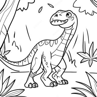 Indoraptor In A Jungle Coloring Page 25914-20960