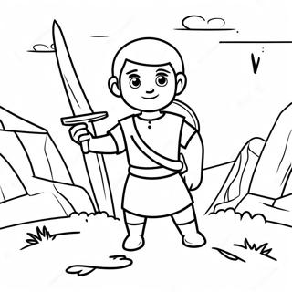 Brave Joshua Adventuring Coloring Page 25934-20971