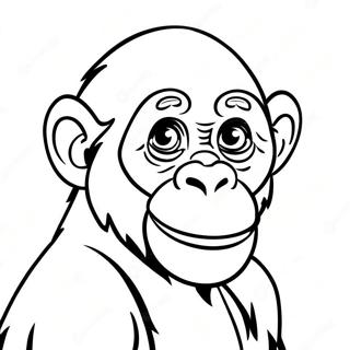 Chimpanzee Coloring Page 25953-20984