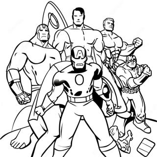 Easy Avengers Coloring Pages