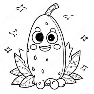 Rainbow Corn Coloring Pages