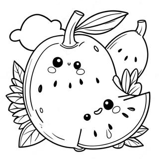 Sunny And Melon Coloring Page 25993-21014