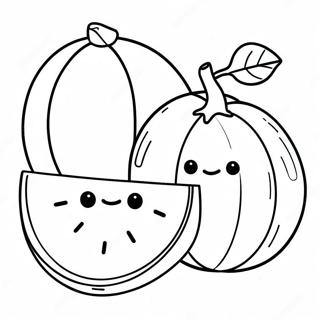 Sunny And Melon Coloring Page 25993-21015