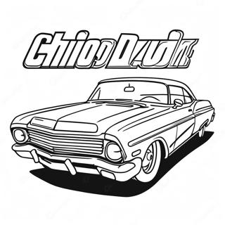 Chicano Lowrider With Custom Paint Job Coloring Page 26004-21025