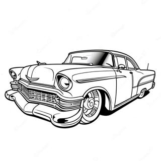 Chicano Lowrider With Custom Paint Job Coloring Page 26004-21028