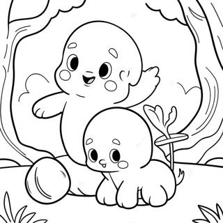 Casper And Friends Coloring Page 26014-21033