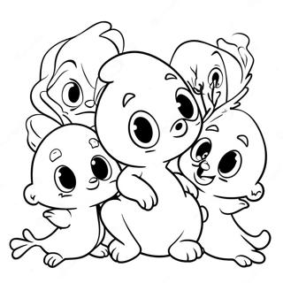 Casper And Friends Coloring Page 26014-21035