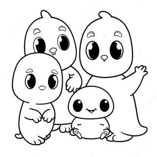 Casper And Friends Coloring Page 26014-21036