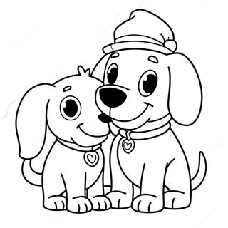 Clifford And Emily Elizabeth Coloring Page 2602-2193