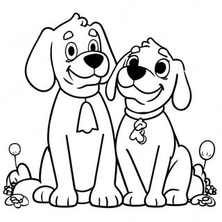 Clifford And Emily Elizabeth Coloring Page 2602-2194