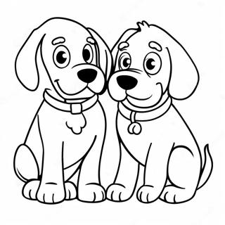 Clifford And Emily Elizabeth Coloring Page 2602-2196