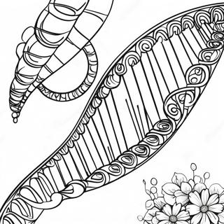 Dna Helix Structure Coloring Page 26043-21054