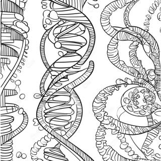 Colorful Dna Double Helix Coloring Page 26044-21057