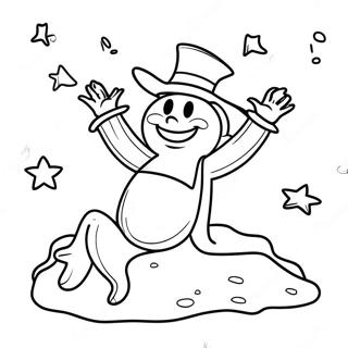 Dreamy Sandman With Stars Coloring Page 26054-21066