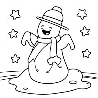 Dreamy Sandman With Stars Coloring Page 26054-21067