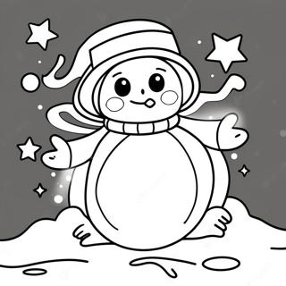 Dreamy Sandman With Stars Coloring Page 26054-21068