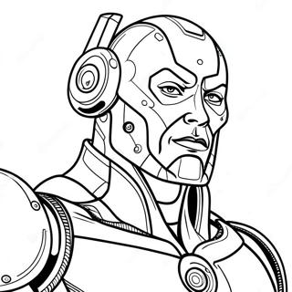 Cyborg Coloring Pages