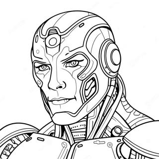 Cyborg Coloring Page 26063-21074