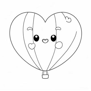 Heart Balloon Coloring Page 26073-21079